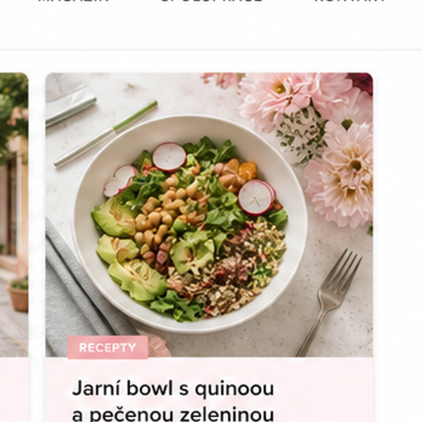 Jarní bowl s quinoou a pečenou zeleninou